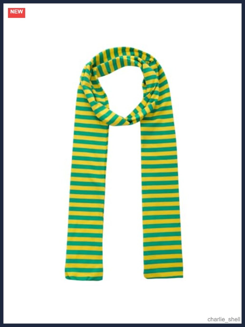 Men's Striped Knit Scarf Lightweight Costume Accessory